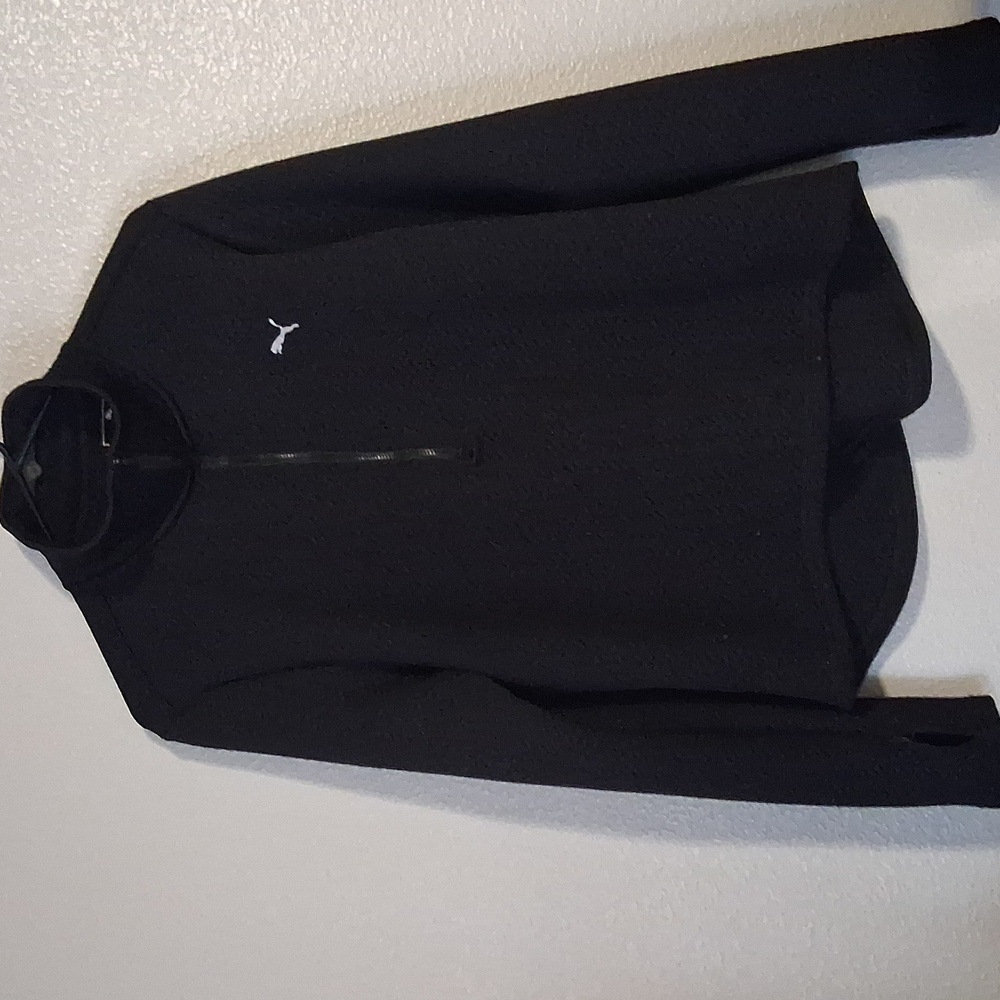 Puma Womens Pullover, Warm Cell, Black, Size XL